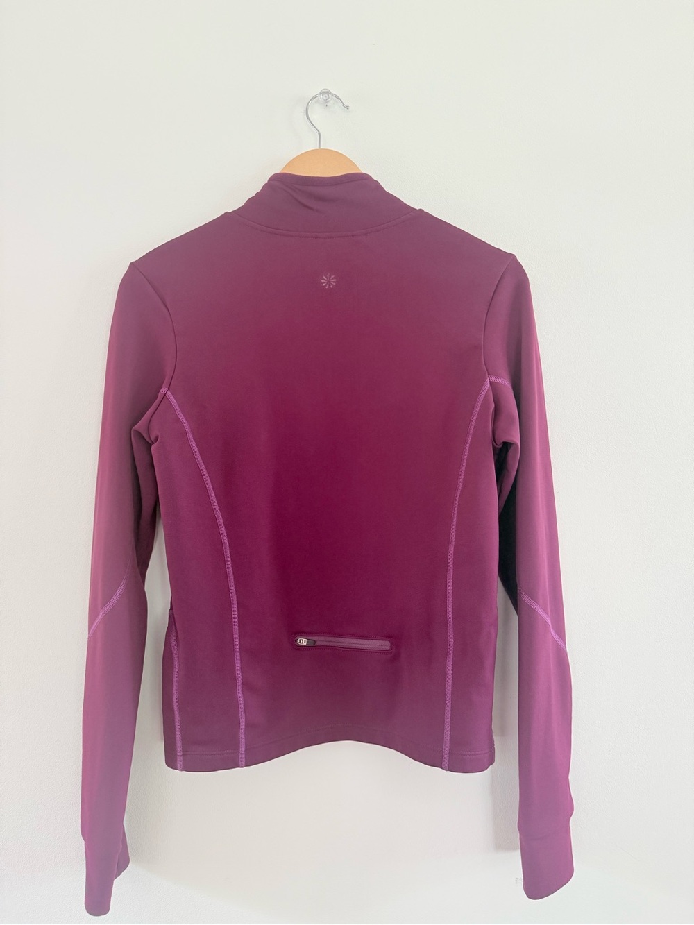 Athleta Full Zip Athletic Jacket Hoodie Running Workout Sporty Activewear Size M - Picture 7 of 13